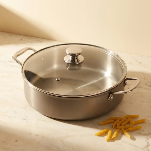 Bellavita Deep Family Pan with Lid