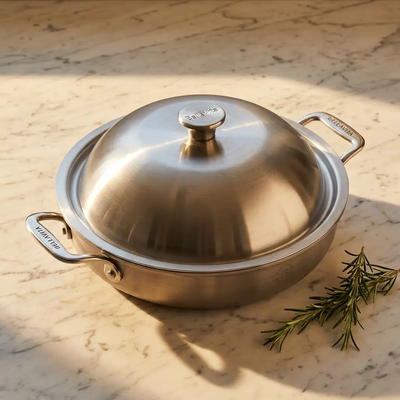 Bellavita Titanium Braiser with Lid - Main Collection Image