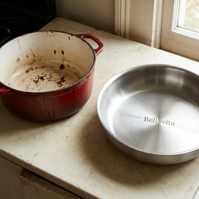 Bellavita Titanium Braiser with Lid - Upgrade Image