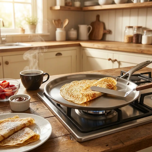 Bellavita Titanium Crepe and Egg Pan by Bellavita Cookware - Food Lifestyle