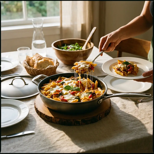 Bellavita Titanium Everyday Pan with Lid