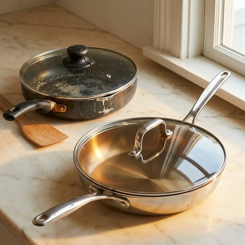 Bellavita Titanium Everyday Pan with Lid