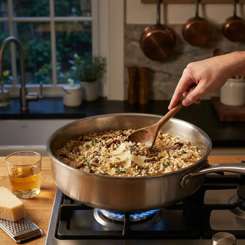 Bellavita Titanium Saute Pan with Lid