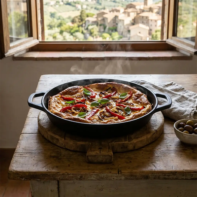 Bellavita Titanium Pan with Two Handles - Food Lifestyle