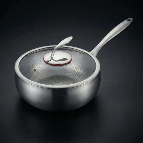 Hand-Hammered Titanium Sauté Pan